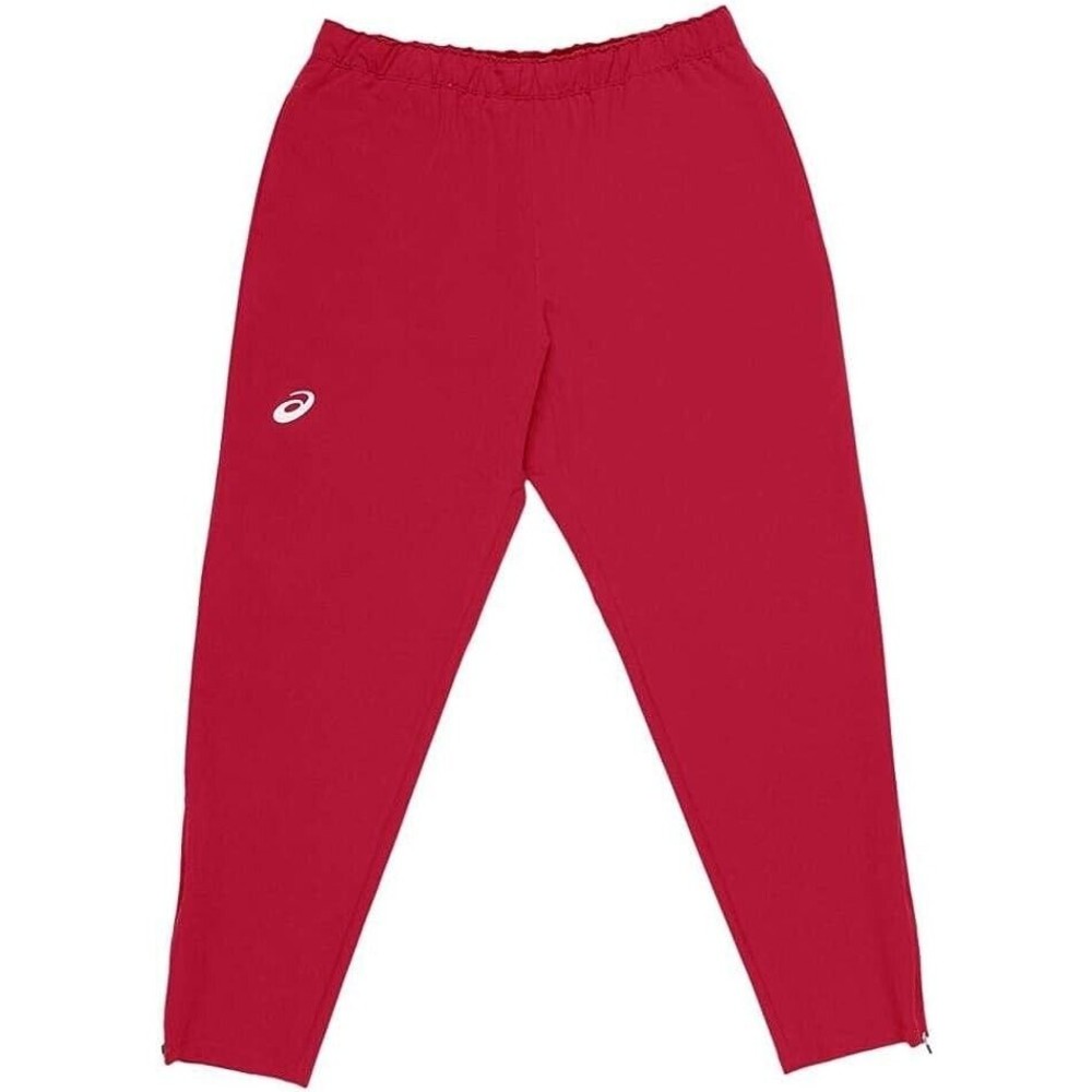 Asics Red Woven Performance Track Bottom Athletic Pants Mens Small NEW MSRP $75